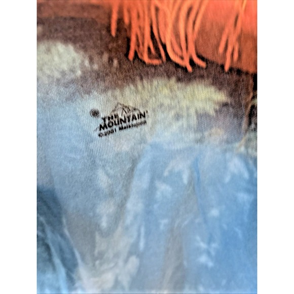 Vtg Y2K The Mountain 2001 T-Shirt 2XL Wolf Dreamcatcher Tie Dye - Excellent Cond - Picture 9 of 13